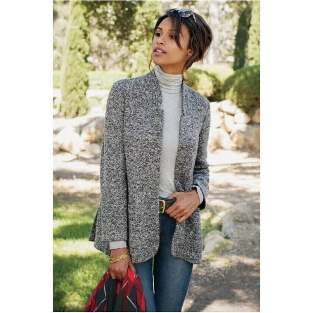 Women's Gray Tweed Jacket